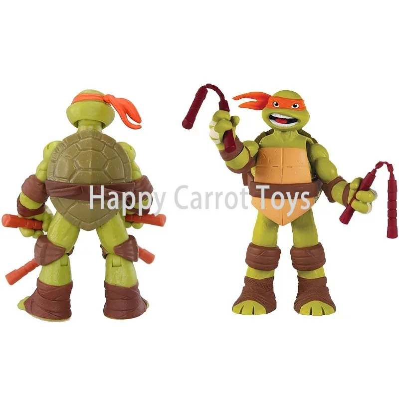 Фото Оригинальные фигурки Playmates TMNT 2012 Nickelodeon Ninja Turtles с подвижными суставами, 5-дюймовые, из ПВХ, подвижные куклы, подарки для детей, игрушки №3