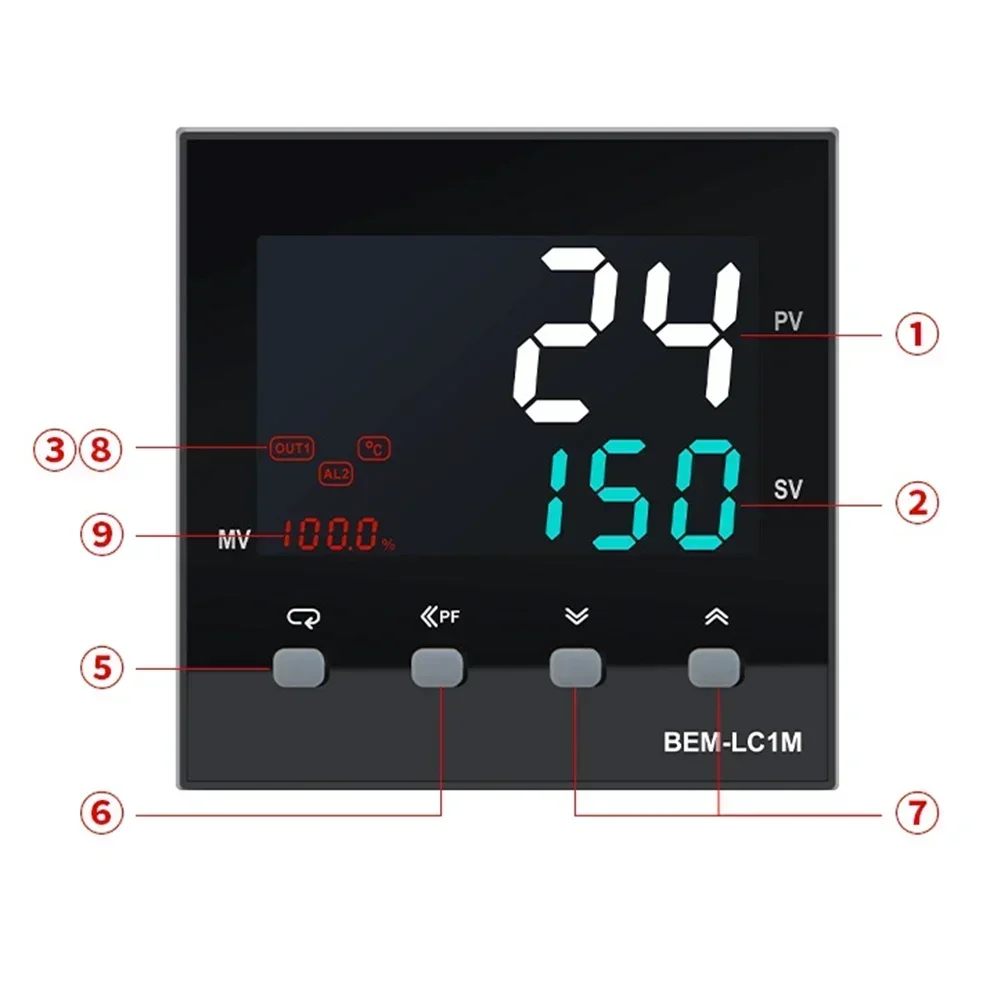 BEM-LC1-14V цифровой ПИД-регулятор температуры термостат SSR выход Макс. 40A реле K