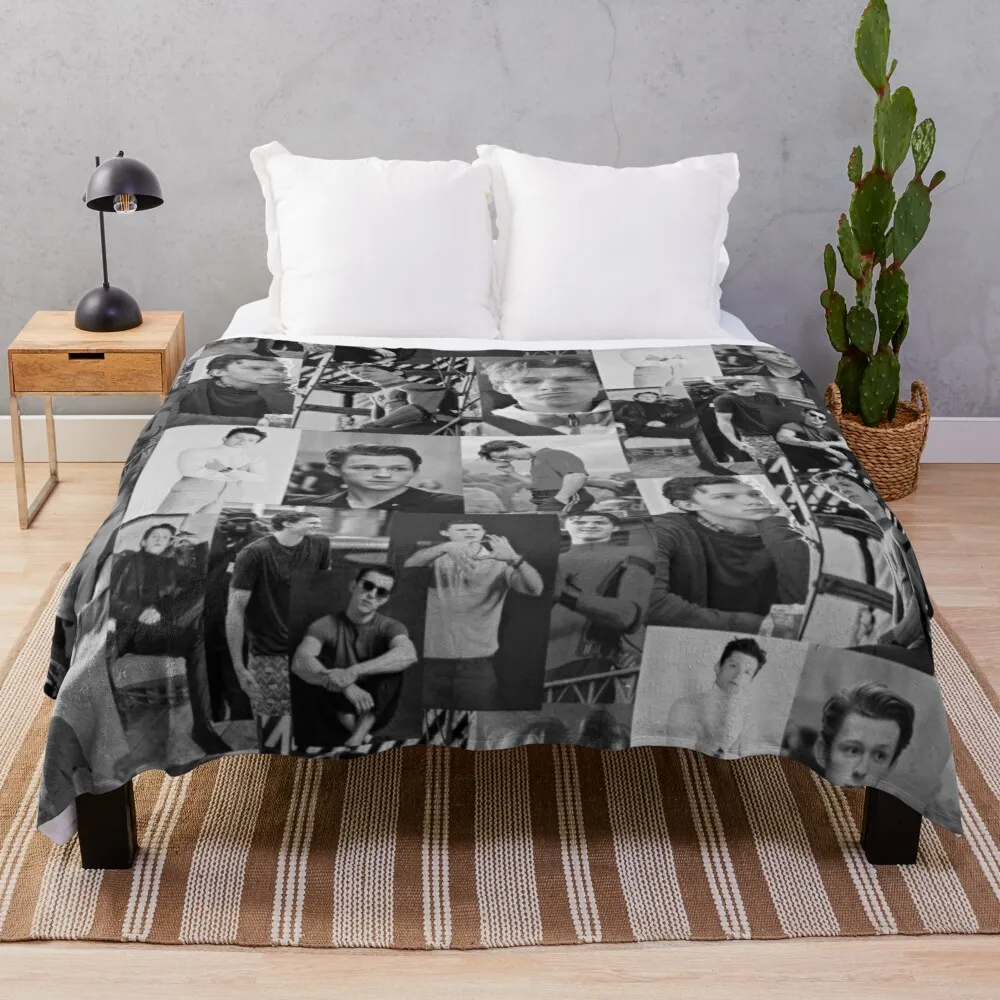 

Tom holland lance cobertores para o bebê macio plush plaid