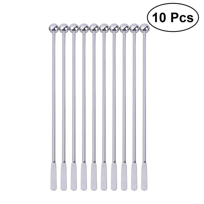 

10Pcs 19cm Creative Stainless Steel Mixing Cocktail Coffee Stirrers for Wine
