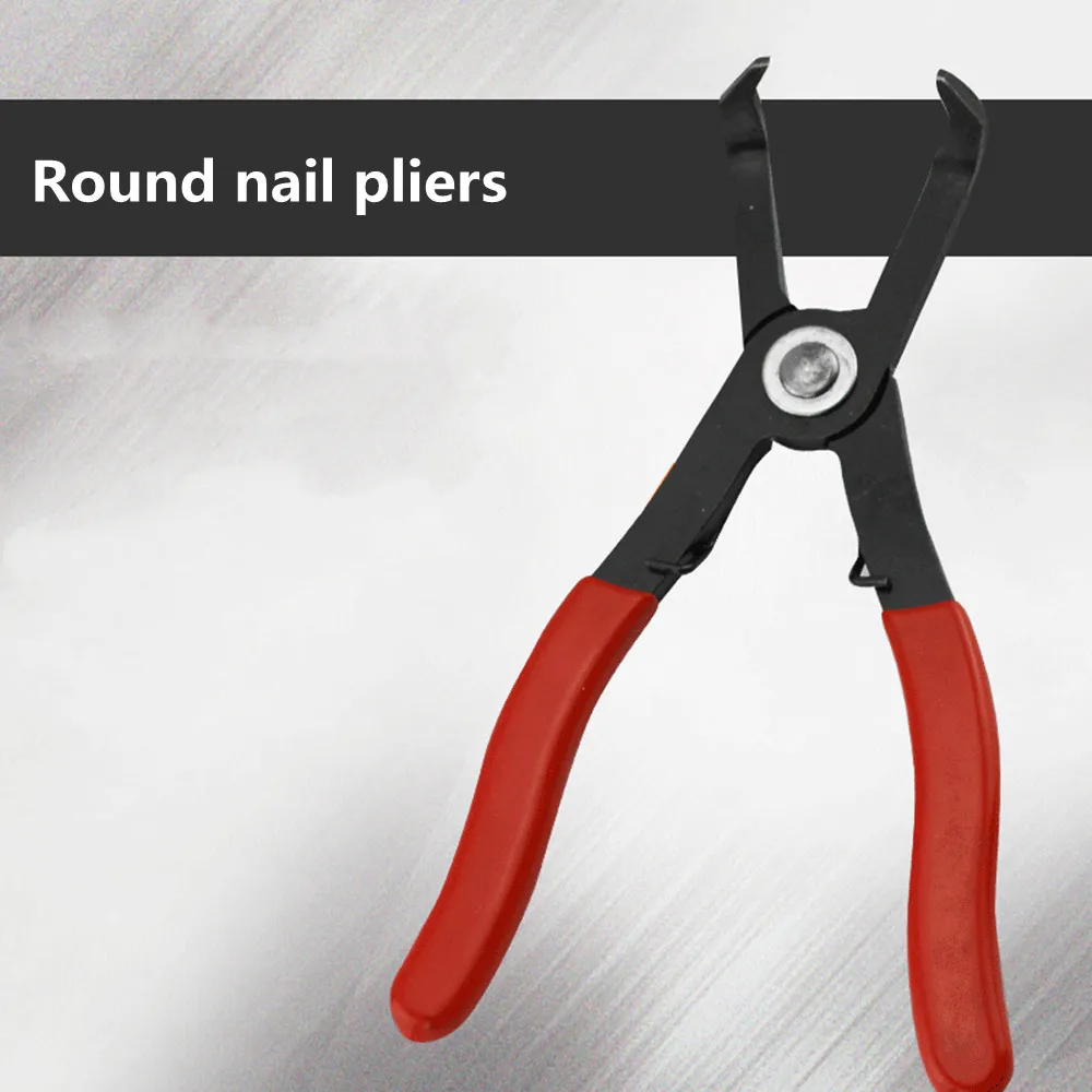 

Nterior Round Nail Removal Pliers Door Panel Door Nail Wire Buckle Special Clamp Round Nail Pliers Red Handle 30°