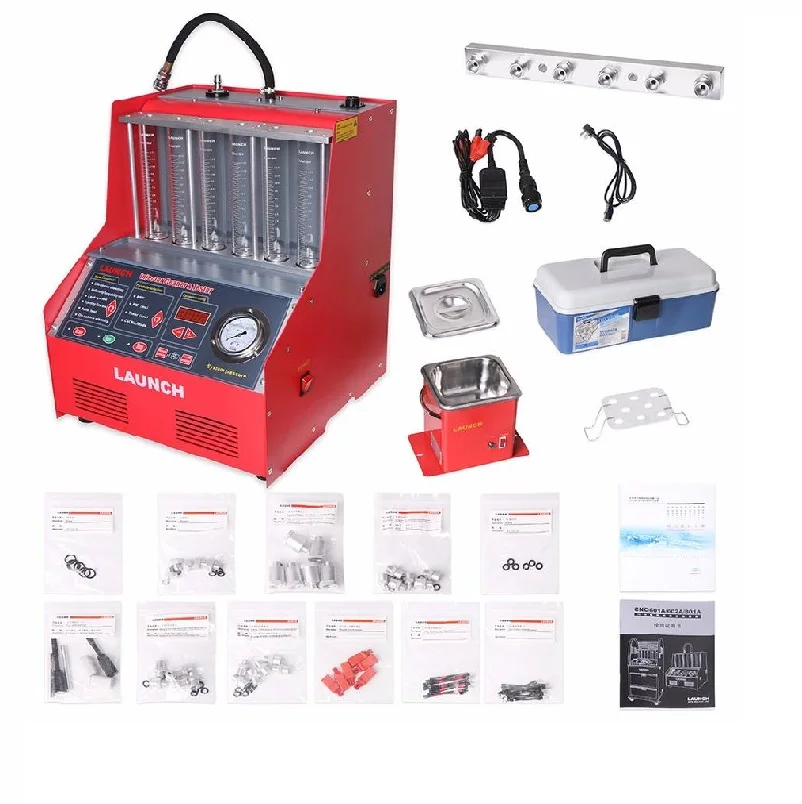 220 В оригинальный тестер очистки топливного инжектора CNC602A cnc-602a 6 банок тестер потока инжектора ультразвуковая очистка