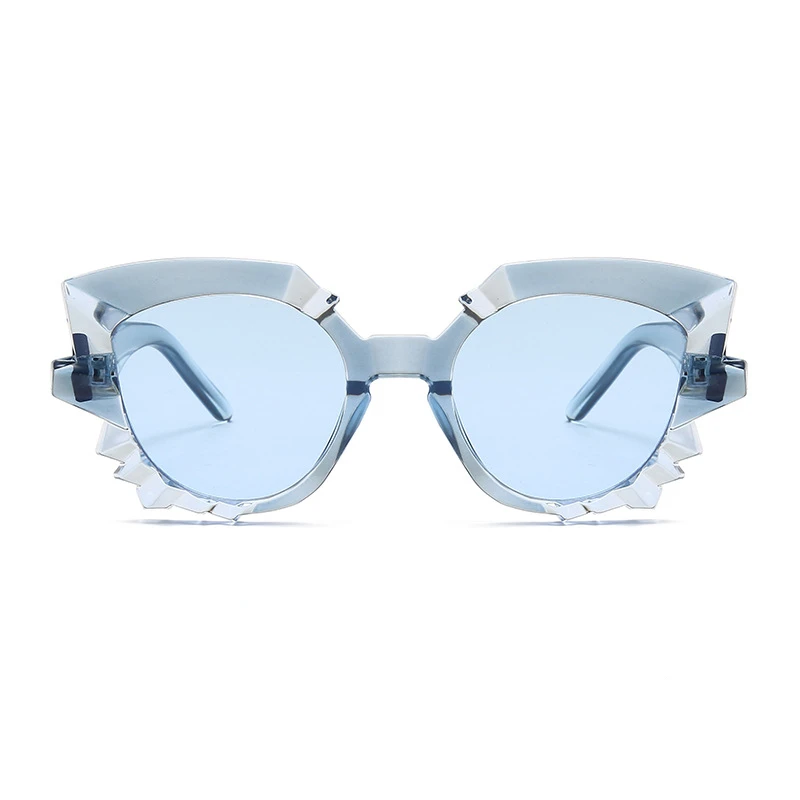 

Polygon Women's Sunglasses Multicolor Retro Cat's Eye Shape Personality Sun Glasses New fasion Edges and Corners Frame Eyewear