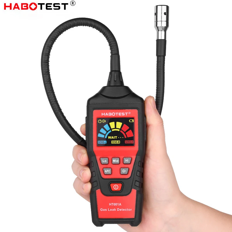 

New Gas Leak Detector HABOTEST HT601A Flammable Combustible Natural Gas Leak Location Determine Meter Analyzer Sound Alarm