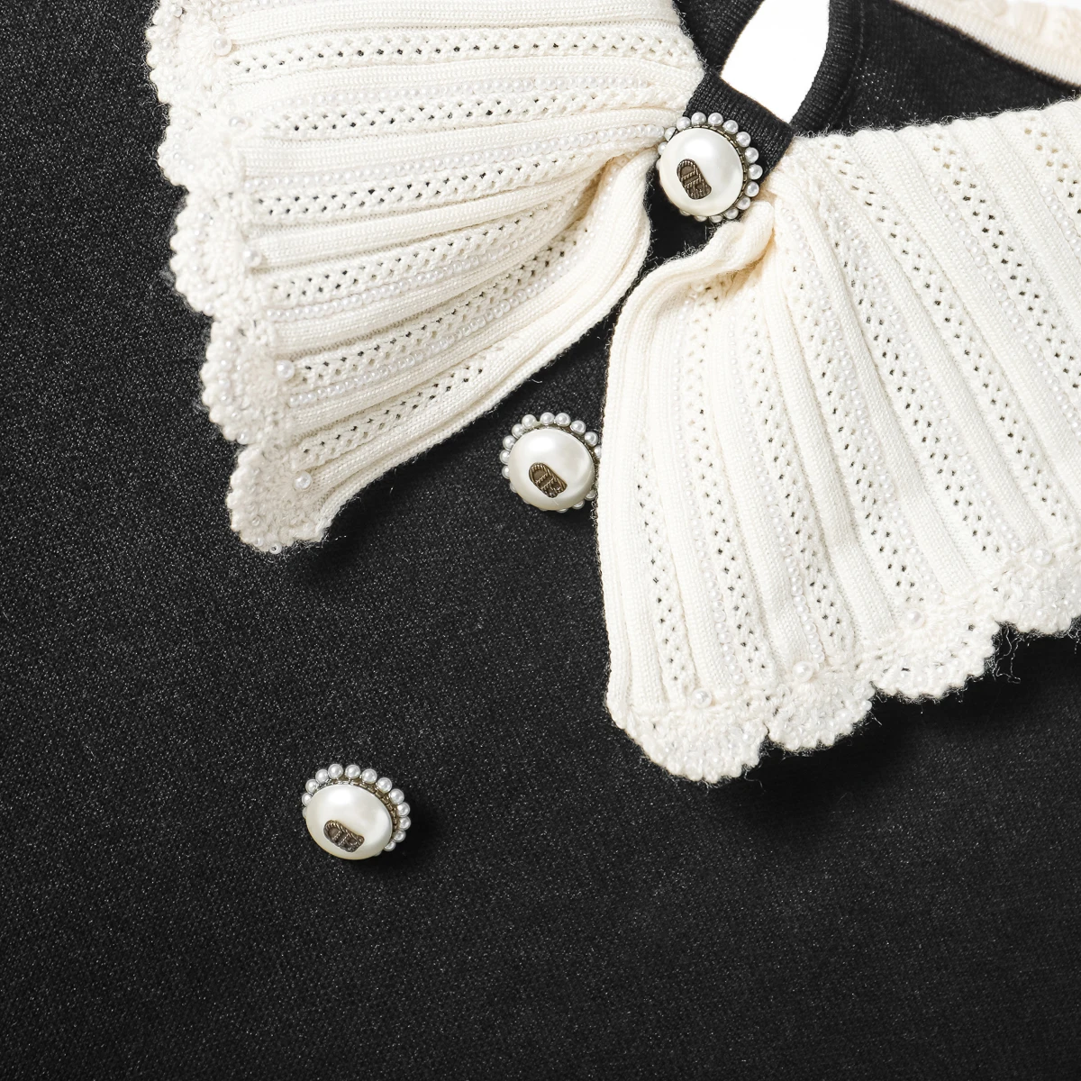 699 43 2% шерсть [Na] Зимняя одежда Трикотажное платье с воротником соответствующего