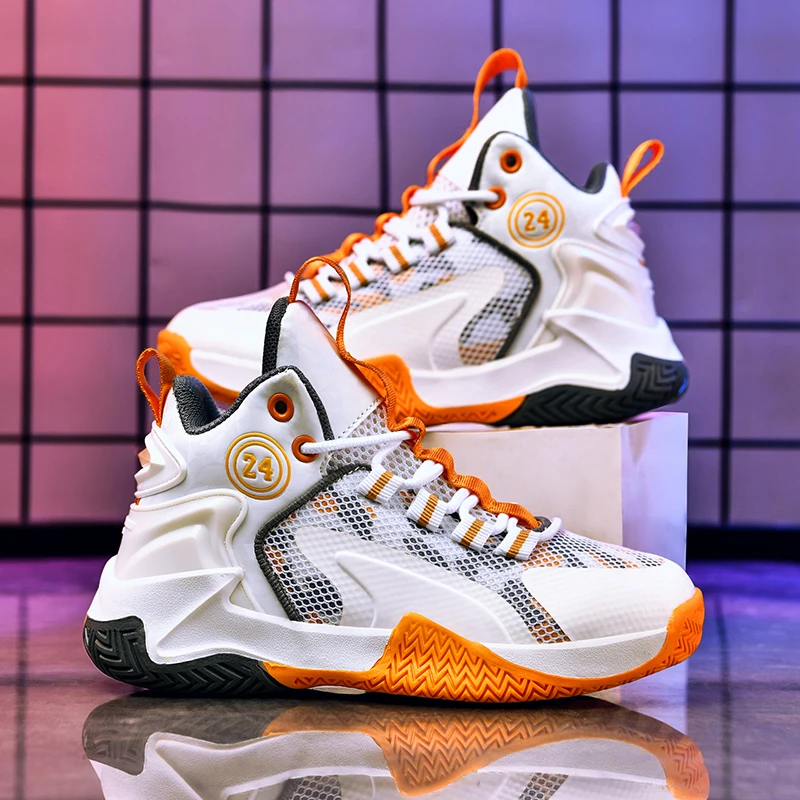 

Children Brand Boys Basketball Shoes Thick Sole Non-Slip Girls Kids Sneakers Child Sport Shoes Boy Girl Trainer Basket Boots Top