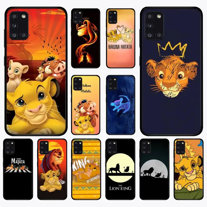 

Disney The Lion King Simba Timon Phone Case for Samsung A51 01 50 71 21S 70 10 31 40 30 20E 11 A7 2018