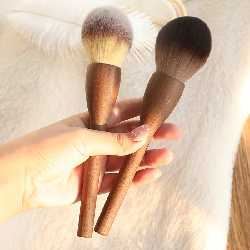 1 шт. натуральная древесина большой размер рассыпчатая пудра Румяна Кисть для