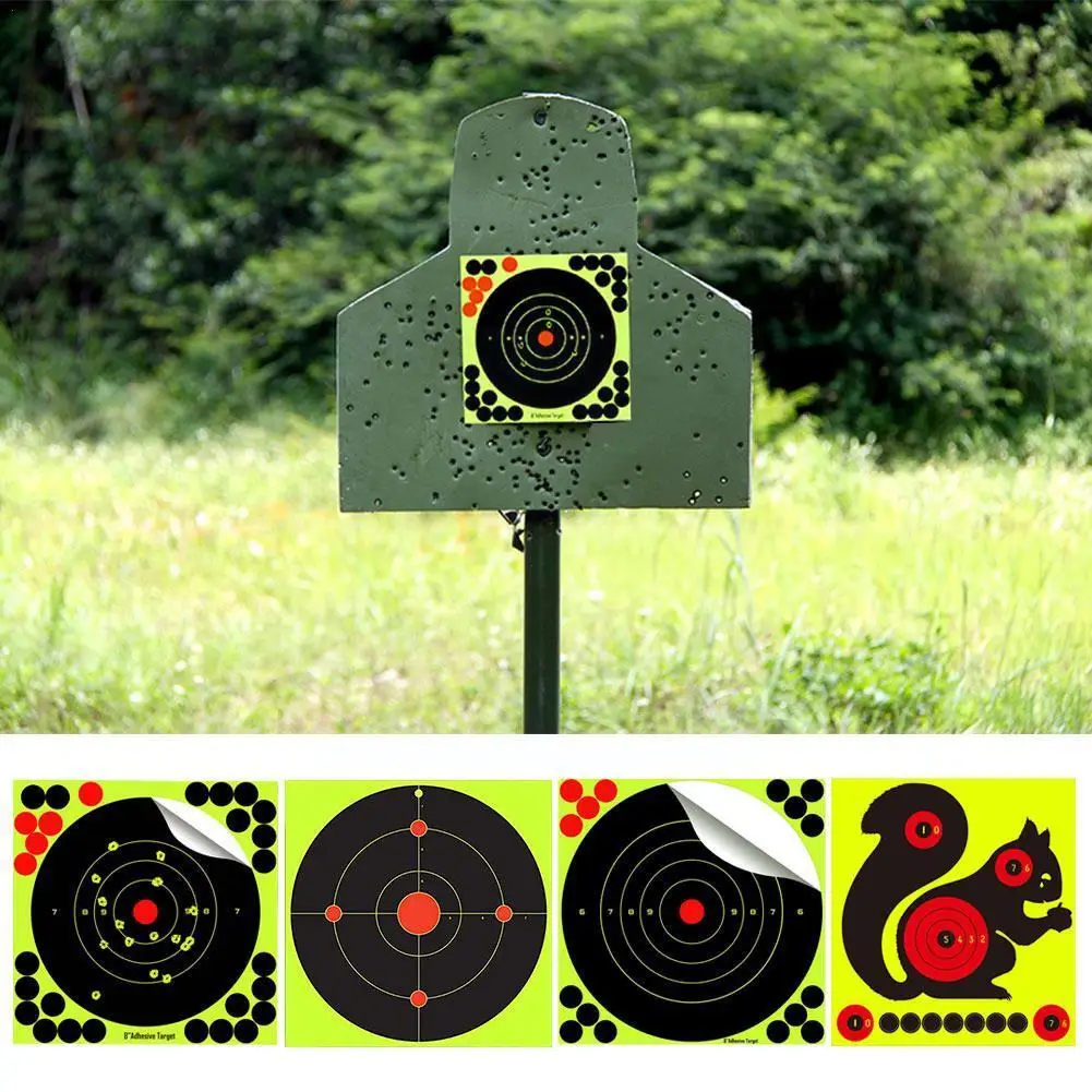 

50 шт. самоклеящиеся клейкие наклейки для реактивной стрельбы и мишени, наклейки для тренировок и мишени, Аксессуары для тренировок, охоты, T3G9