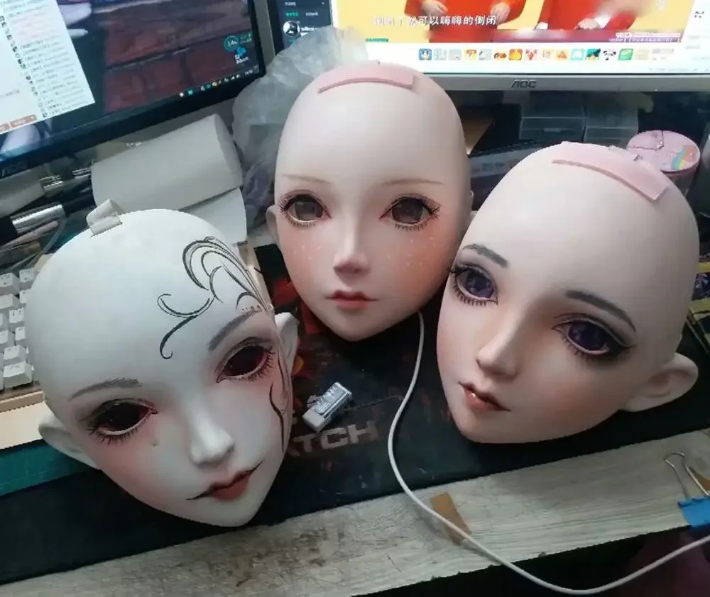 (НОВИНКА-27) BJD Кигуруми Транссексуалы Красота Макияж Косплей Силиконовая Маска