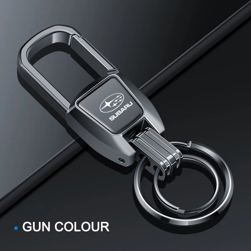 

Металлический автомобильный брелок с эмблемой, брелок для ключей, анти-потерянный брелок, подвеска для Subaru STI Forester Impreza Legacy Outback WRX Crosstrek