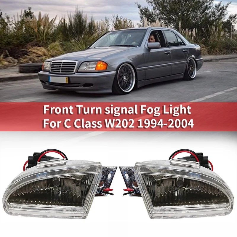 

Car Fog Light Front Turn Signal Fog Light Lamp for Mercedes Benz C Class W202 1994-2004