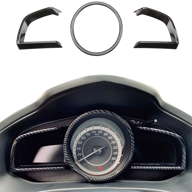 

Обложка для салона приборной панели из углеродного волокна для Mazda 3 Axela 2014-2018