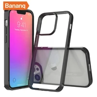 bananq high hardness acrylic crystal clear phone case for iphone12 iphone11 case space transparent cover iphone1313pro