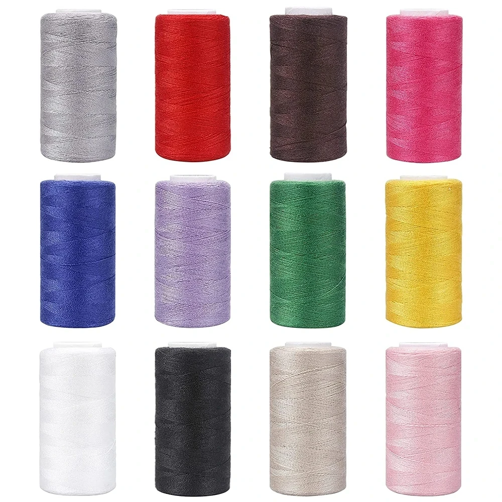 

Универсальная Полиэстеровая швейная нить, 12 цветов, 350 м в рулоне