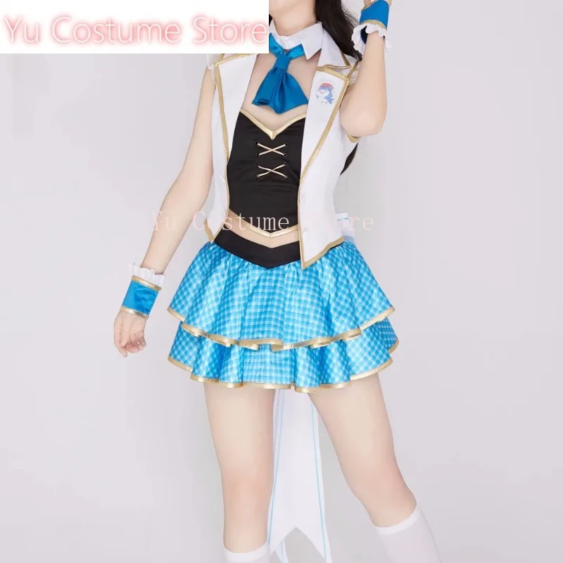 YuCostumeVtuber Hololive Gawr Gura/Takanashi Kiara Anniversary Новая одежда Униформа Косплей Костюм Хэллоуин