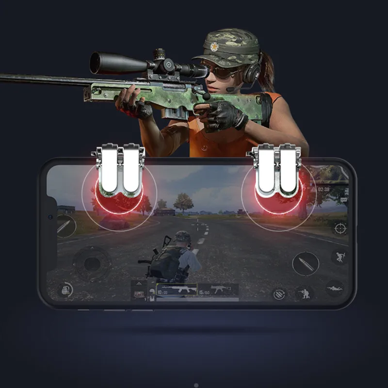 Фото Игровой контроллер A8 мобильный телефон для PUBG джойстик триггеры кнопки стрельбы Игровой контроллер A8 мобильный телефон для PUBG джойстик триггеры кнопки стрельбы
