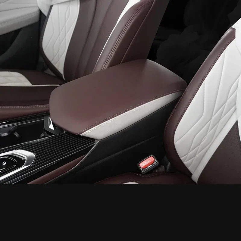 

Для Geely Monjaro KX11 2022-2024 Grand Koleos 2025 автомобильный Стайлинг внутренний подлокотник антигрязный чехол из искусственной кожи автоаксессуары