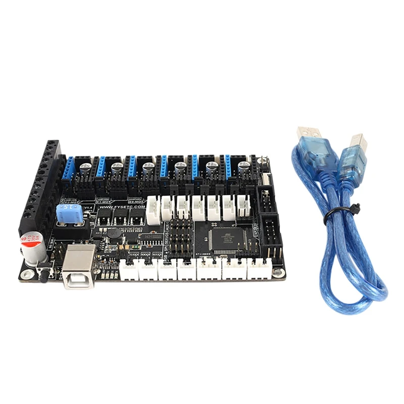 

3D Printer Motherboard F6 V1.4 Control Board Compatible With TMC2208 UART Mode Supports 6 Drivers With USB Cable