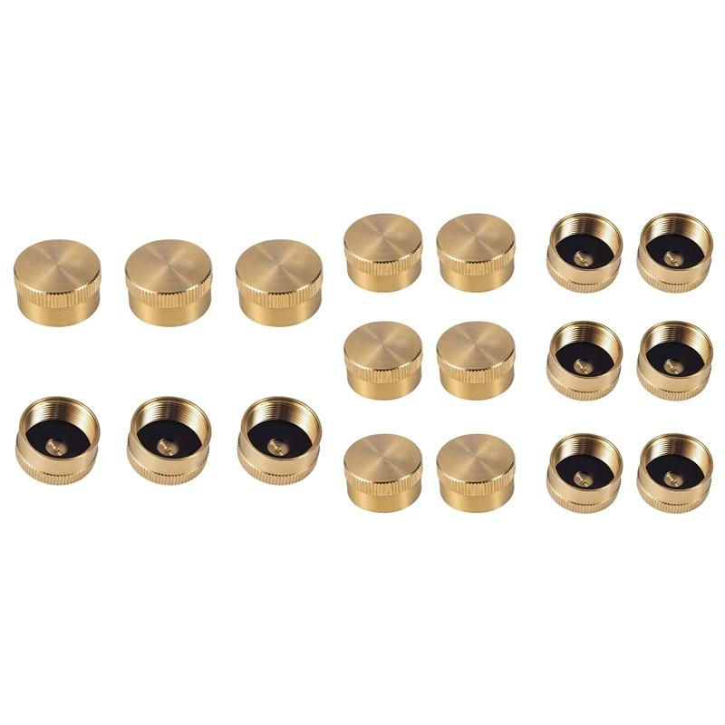 

Solid Brass Refill Propane Bottle Cap Universal For All 1 LB Gas Tank Cylinder