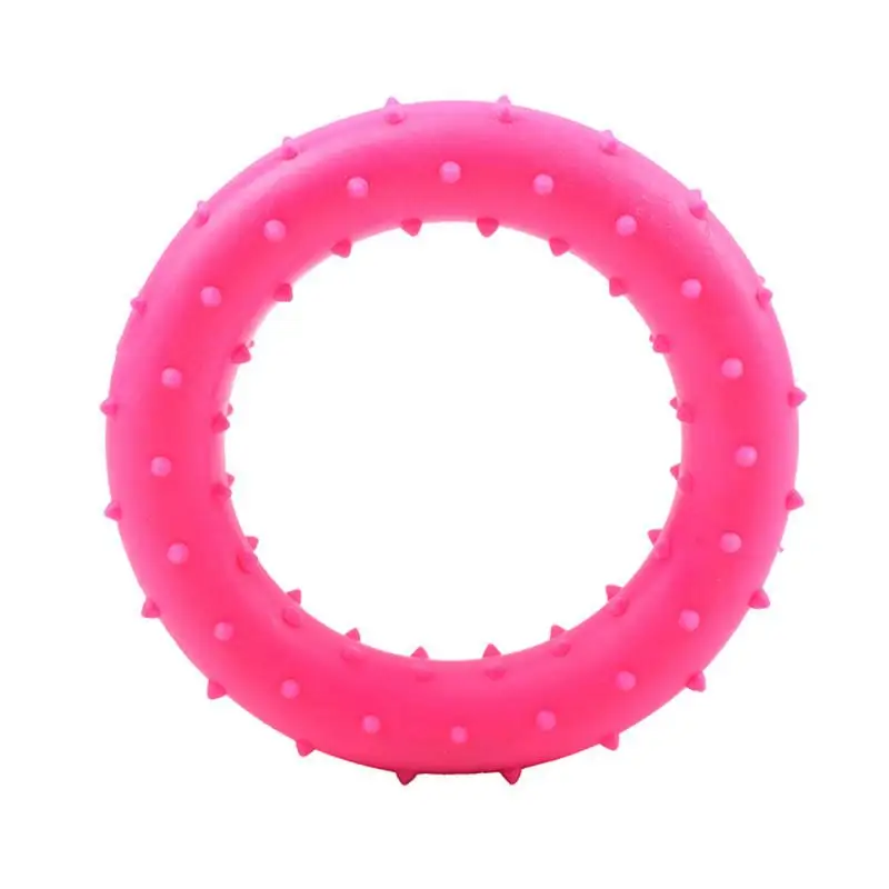 

Durability Biting Ring Dog Toy Soft Rubber Molar Interactive Toy Pet Bite Cleaning Tooth Wear-resistant Chew Thorn Pet Supplies