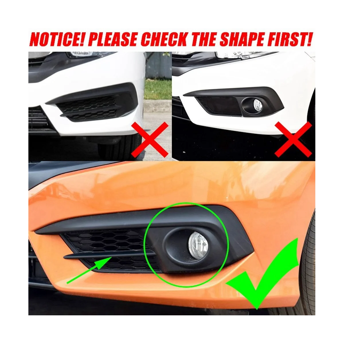 Передняя противотуманная фара для бровей