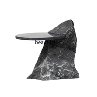 lbx modern creative villa b b living room quiet rock geometric round side table tea table