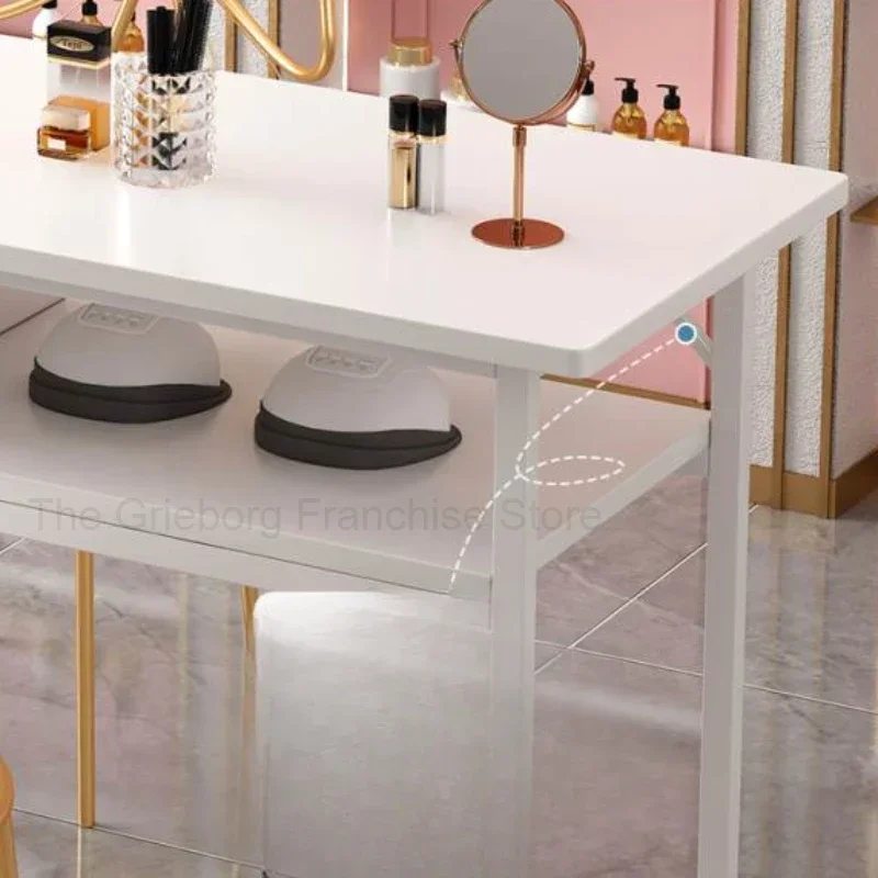 Простые маникюрные столы для ногтей профессиональный белый очиститель макияжа