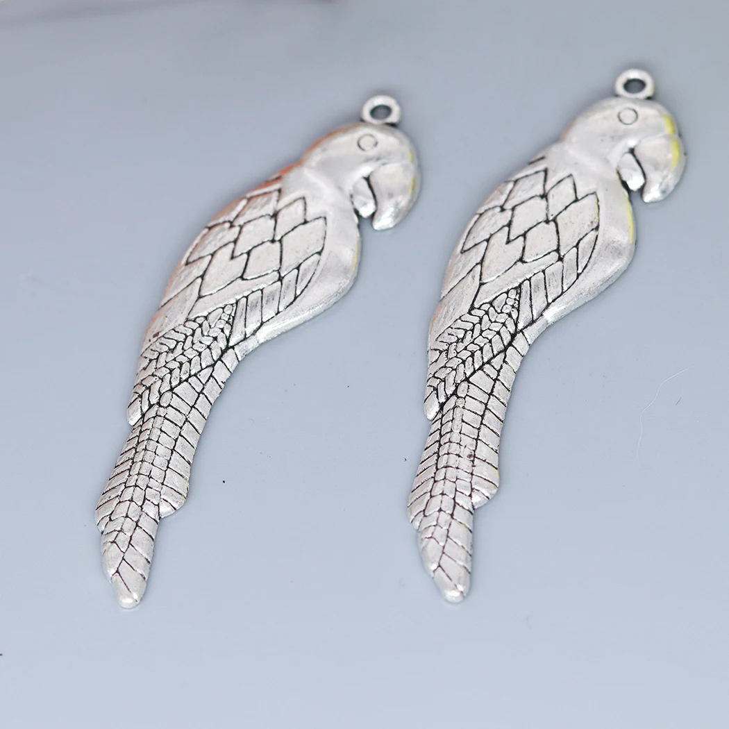 

Подвеска птица из античного серебра с бронзовым покрытием, 10 шт., Очаровательная подвеска для браслета, Ювелирная фурнитура