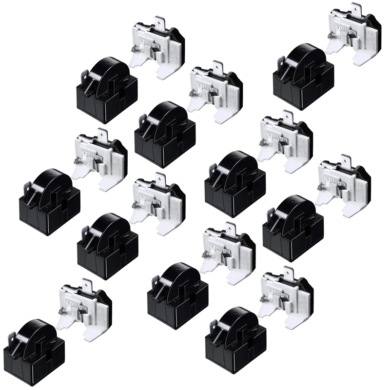 

10X QP2-4.7 PTC Starter Relay 1 Pin Refrigerator Starter Relay And 6750C-0005P Refrigerator Overload Protector