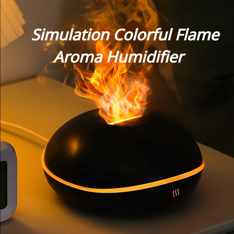 

Автомобильная ароматерапевтическая машина, красочные увлажнители воздуха с пламенем, диффузор эфирных масел, бесшумный Ароматический диффузор, автомобильный аромат, домашние духи