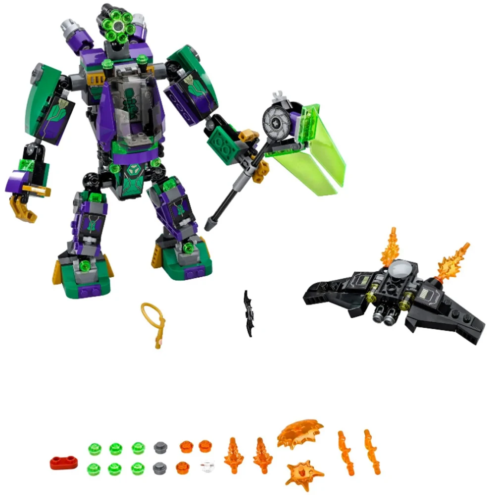 Конструктор из конструктора чудо-женщина супергерой Лекс Лютор мех оружие