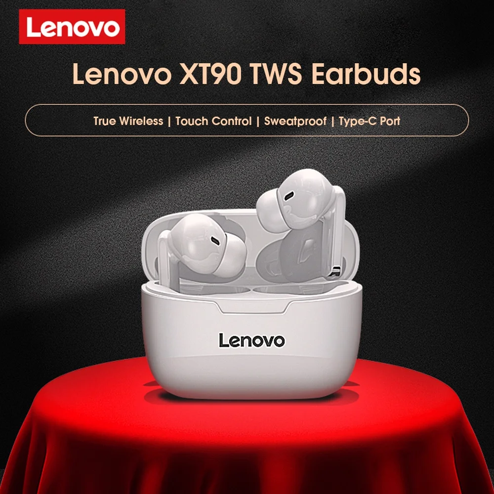 

Original Lenovo XT90 TWS True Wireless Bluetooth 5.0 Earphones Touch Control Mini Earbuds Sport Handsfree Headset Headphones