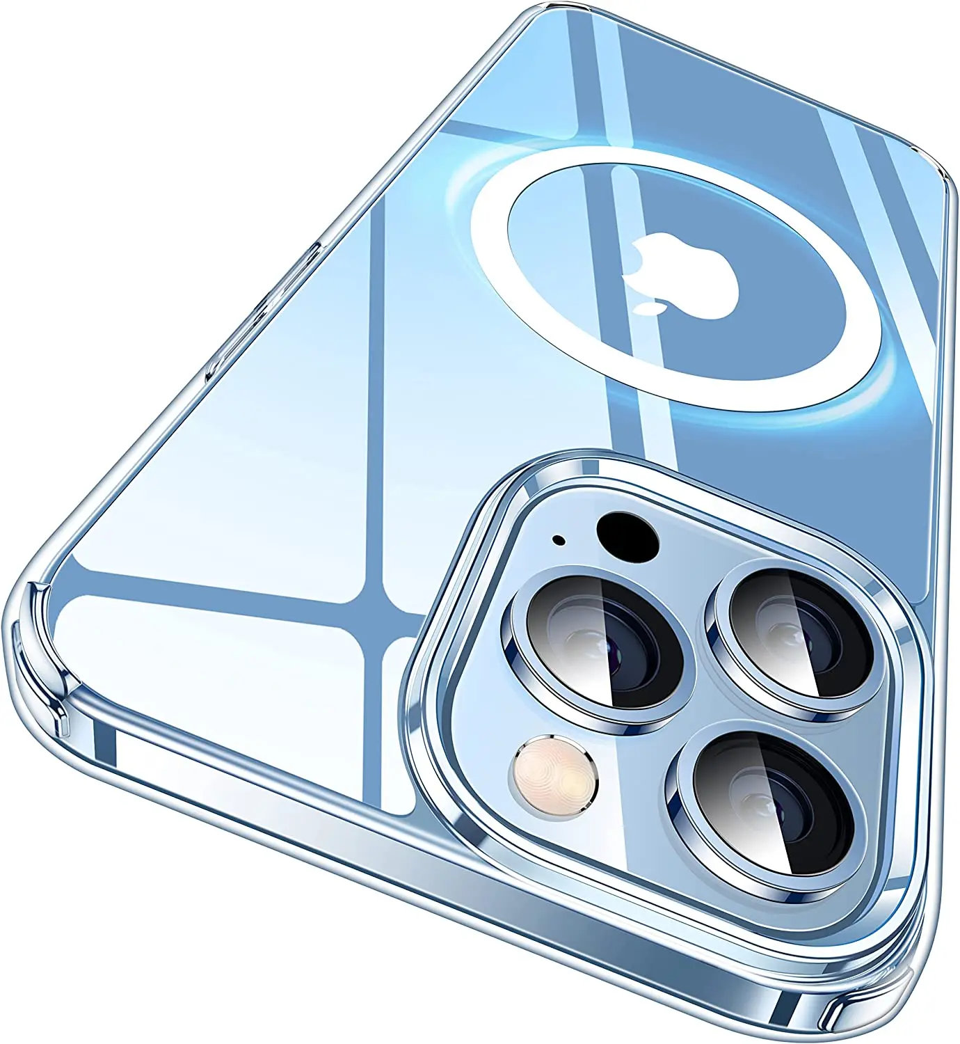 

Strong Magnetic Transparent iPhone13Pro Case [No Yellowing] [Military Grade Drop-Proof] MagSafe Shockproof Protection Ultra Thin
