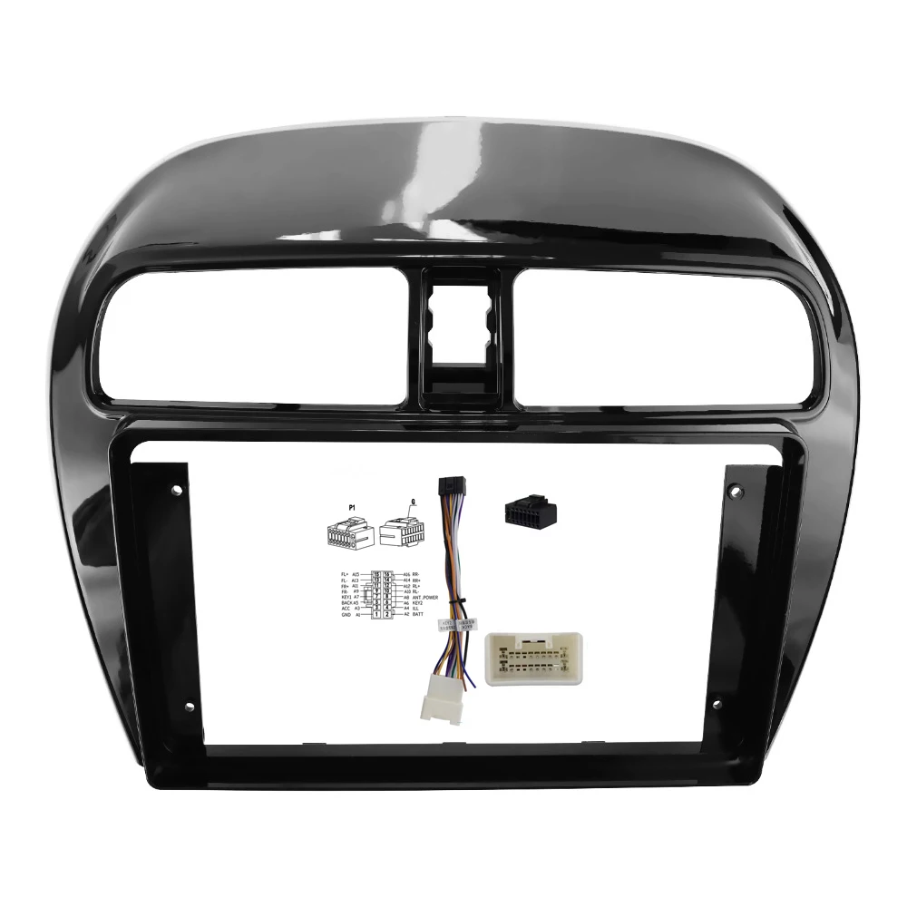 Рамка для автомобильного радио 9 дюймов Mitsubishi Mirage Attrage 2012 - 2018