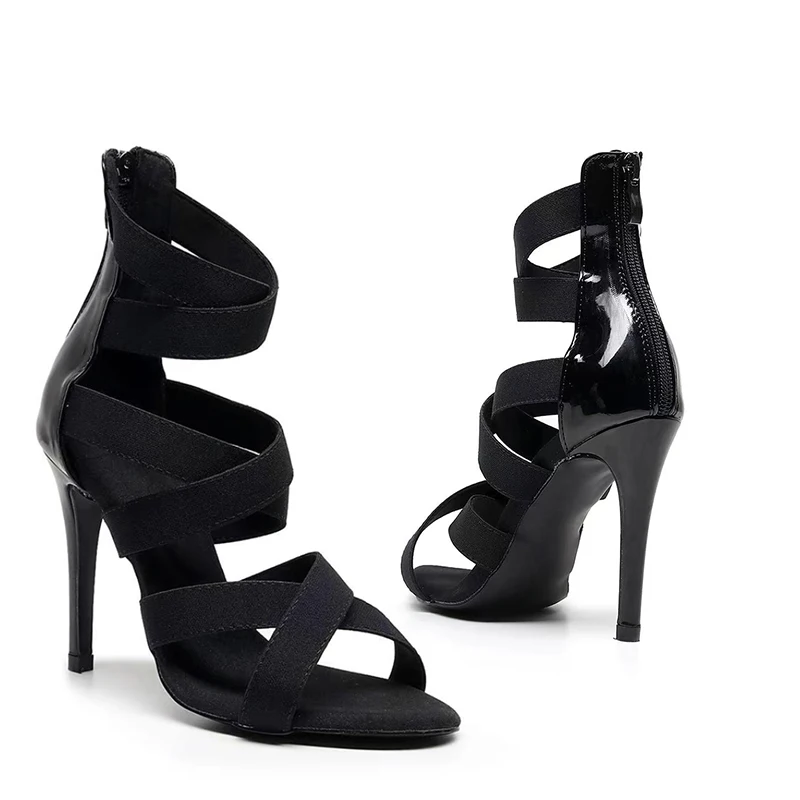 DKZSYIM New Women Dance Shoes High Heel Outdoor Jazz Latin Shoes Ladies Girls Tango Salsa Indoor Dance Shoes High Heels 11cm