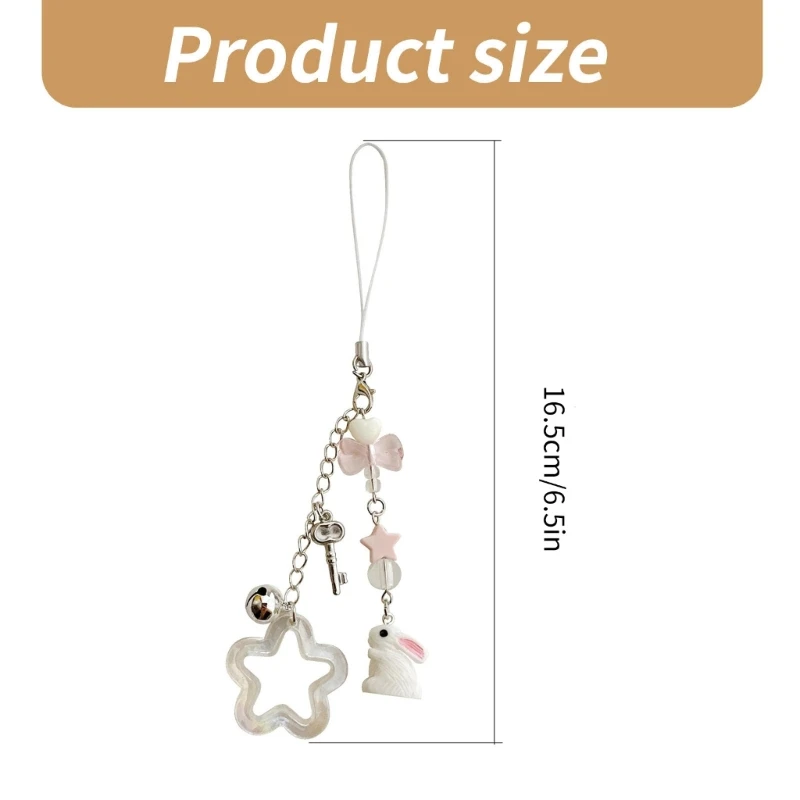 Сладкие звезды кролики подвески из бисера телефон ремни ремешок кошелек