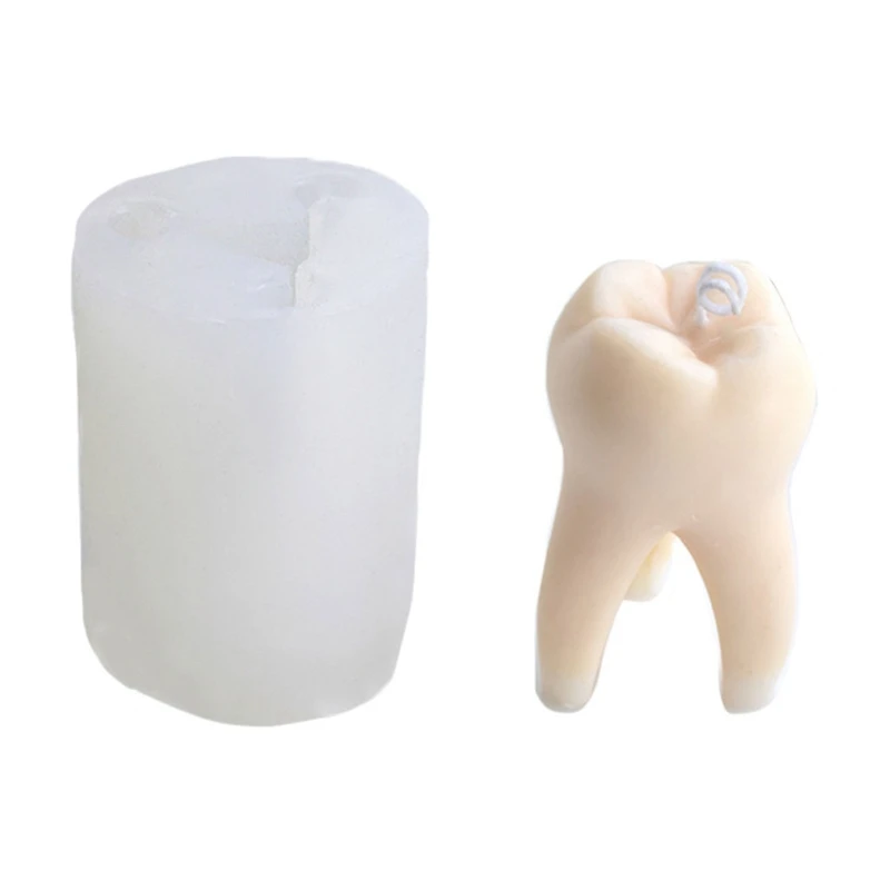 

3D Teeth Candle Silicone Mold for DIY Handmade Aromatherapy Candle Plaster Ornament Soap Mould Handicrafts Making Tool
