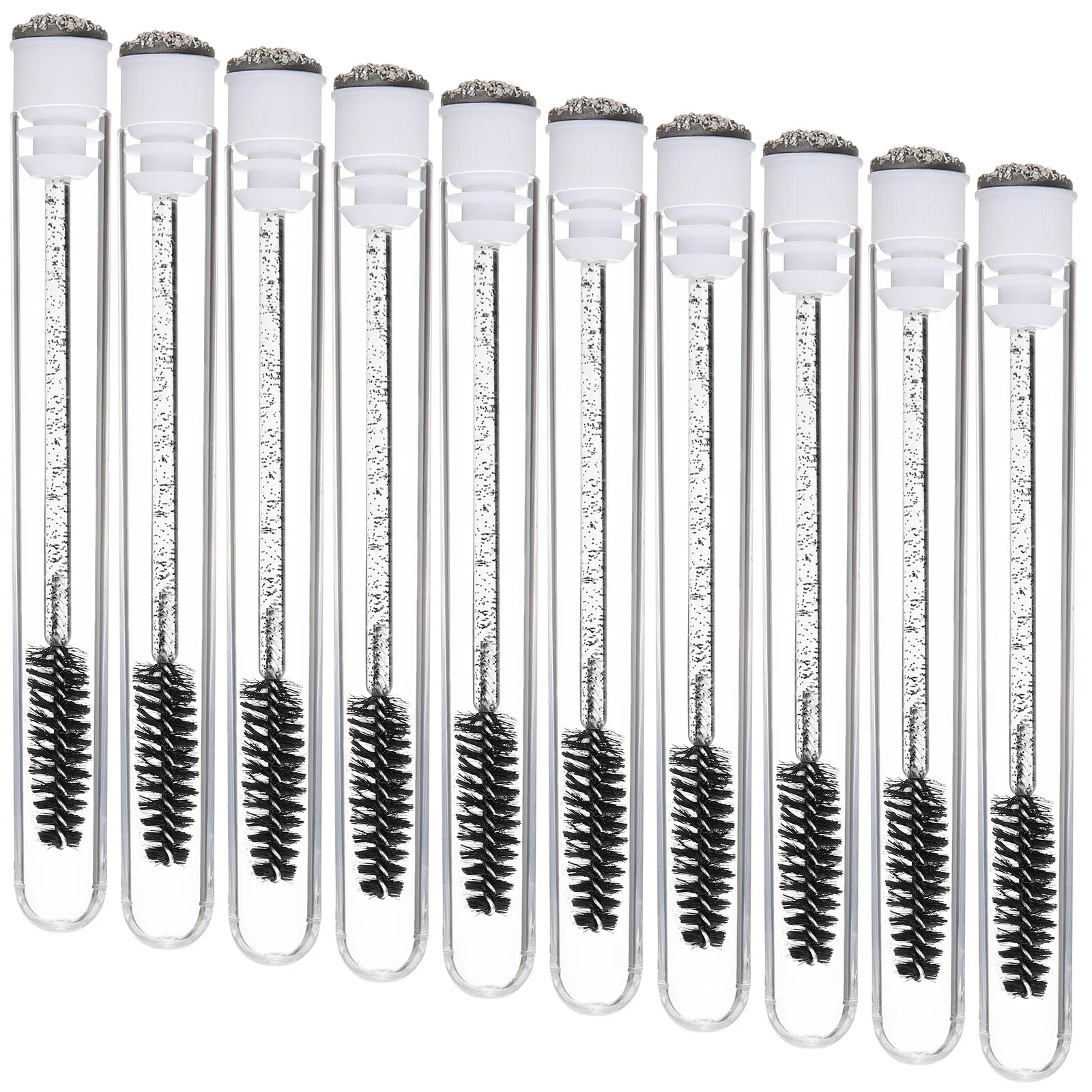 

10 Pcs Girl Eye Brow Brushes Present Makeup Stuff Fan Clear Mascara Fittings Disposable Lash Tubes Practicing