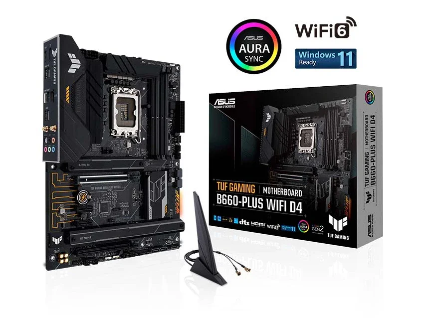 Материнские платы Tuf Gaming B660-plus Wifi D4 Lga 1700 Ddr4 B550M-PLUS B660 B450 H510M 6 Atx компьютерное