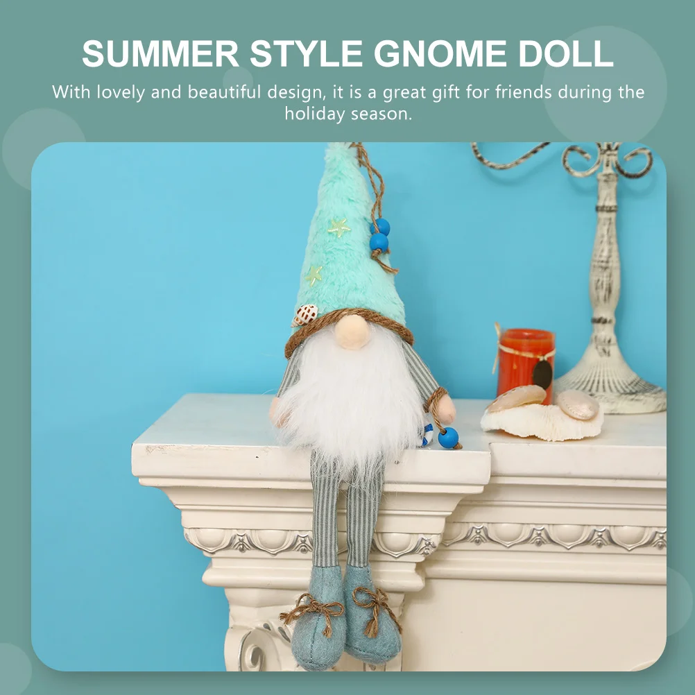 Длинная ракушка в летнем стиле гном домашний карлик морской декор пляжное