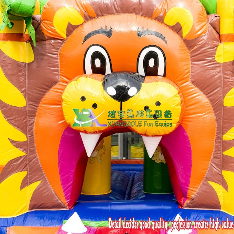 Надувной игровой замок с тигром