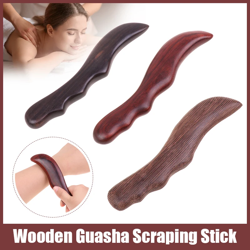 

Wood Gua Sha Tool Scraping Board Massage Tool Slimming Guasha Massage Board SPA Carbonized Red Sandalwood Scraping Body Massage
