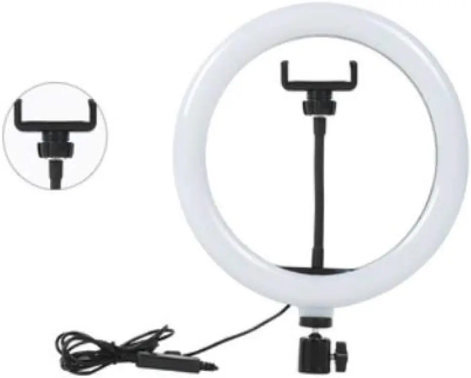 

Led Ring Light 10 Inch with Stand for Mobile Phone Model suporte celular carro