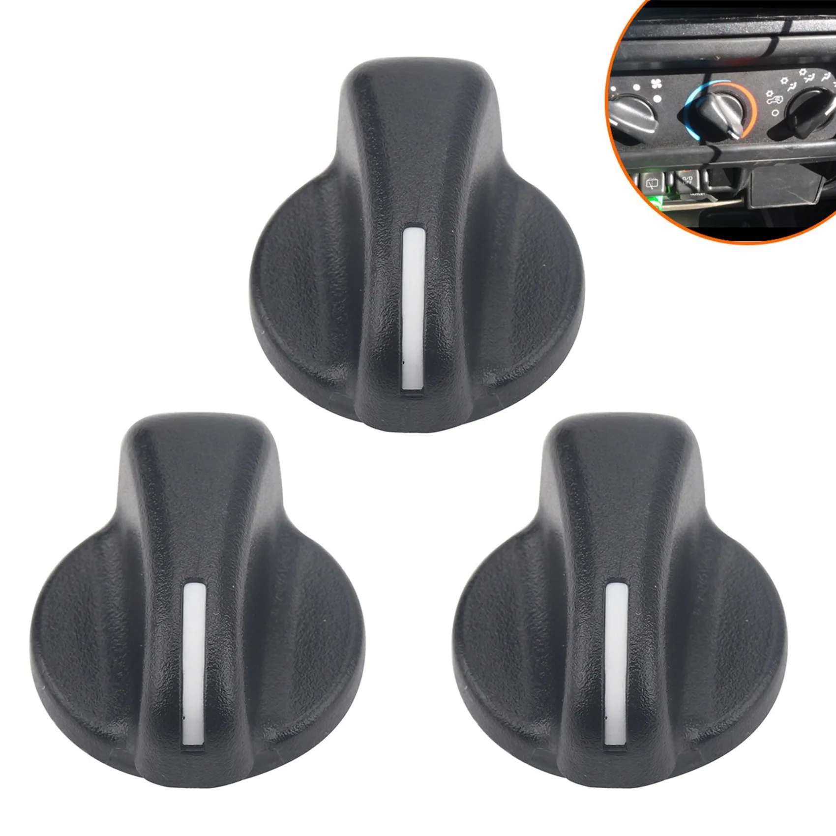 

Car Air Conditioner Knob Switch Fan Speed Heater Control Button for Jeep Wrangler TJ 1999-2006 5011218AC