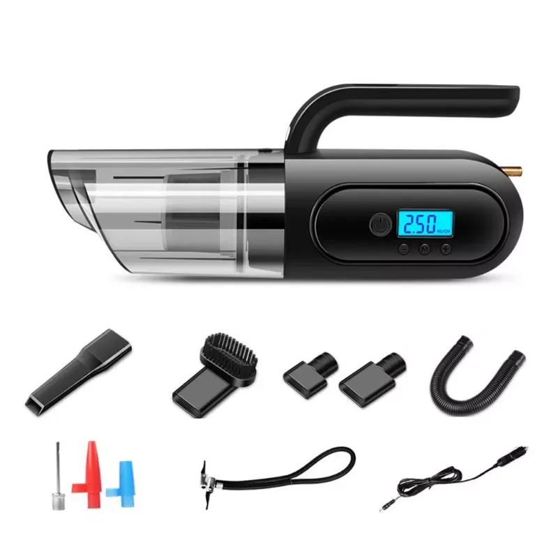 

NEW2023 Multifunctional Car Vacuum Cleaner with Air Tire Pressure Monitoring Light Car Washer Portable Car Washer