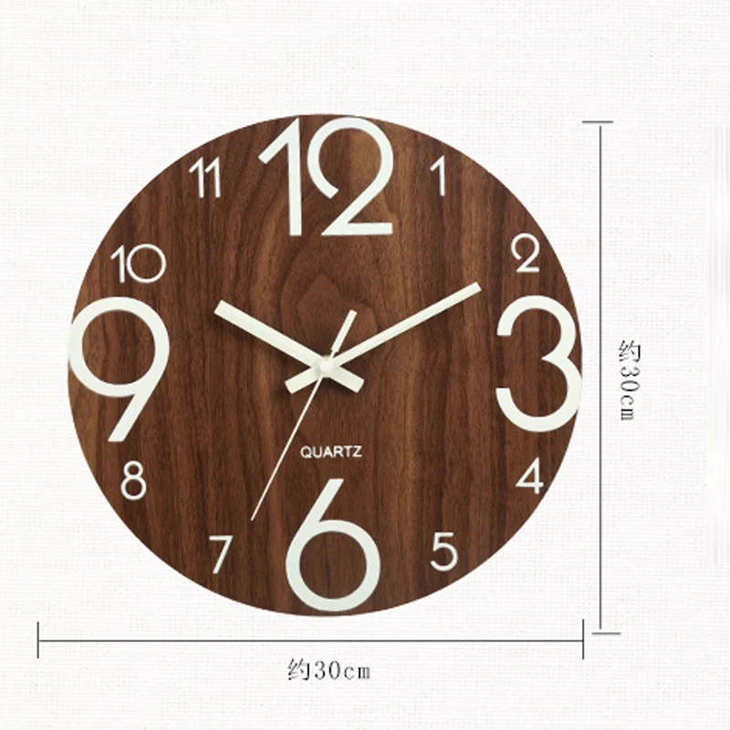 Купить Цифровые настенные часы с цифрами, 3D бесшумные часы «сделай сам», светящиеся в темноте Акриловые светящиеся Подвесные часы, современные акр...