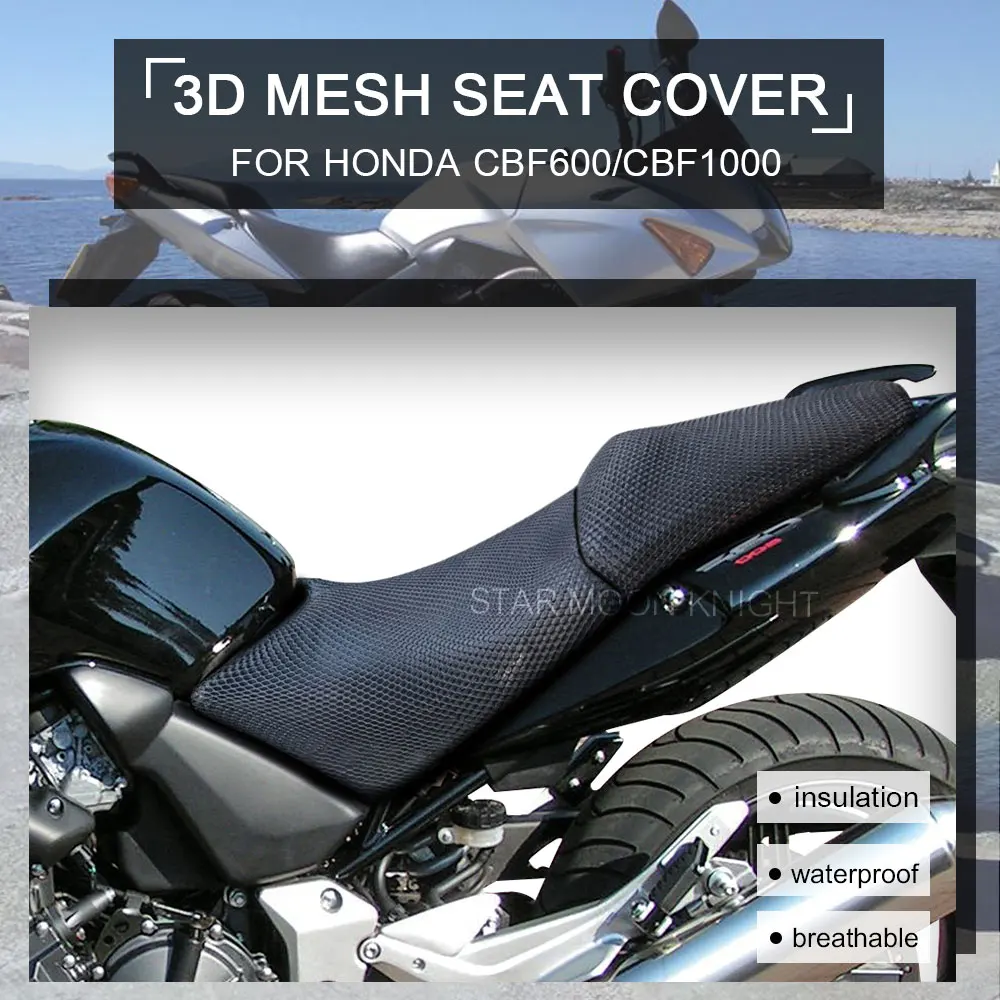 

Дышащий чехол для сиденья с 3D сеткой для Honda CBF600 CBF1000 CBF 600 S SA 1000 cbf600s 2010 мотоциклетный нескользящий тканевый чехол для подушки