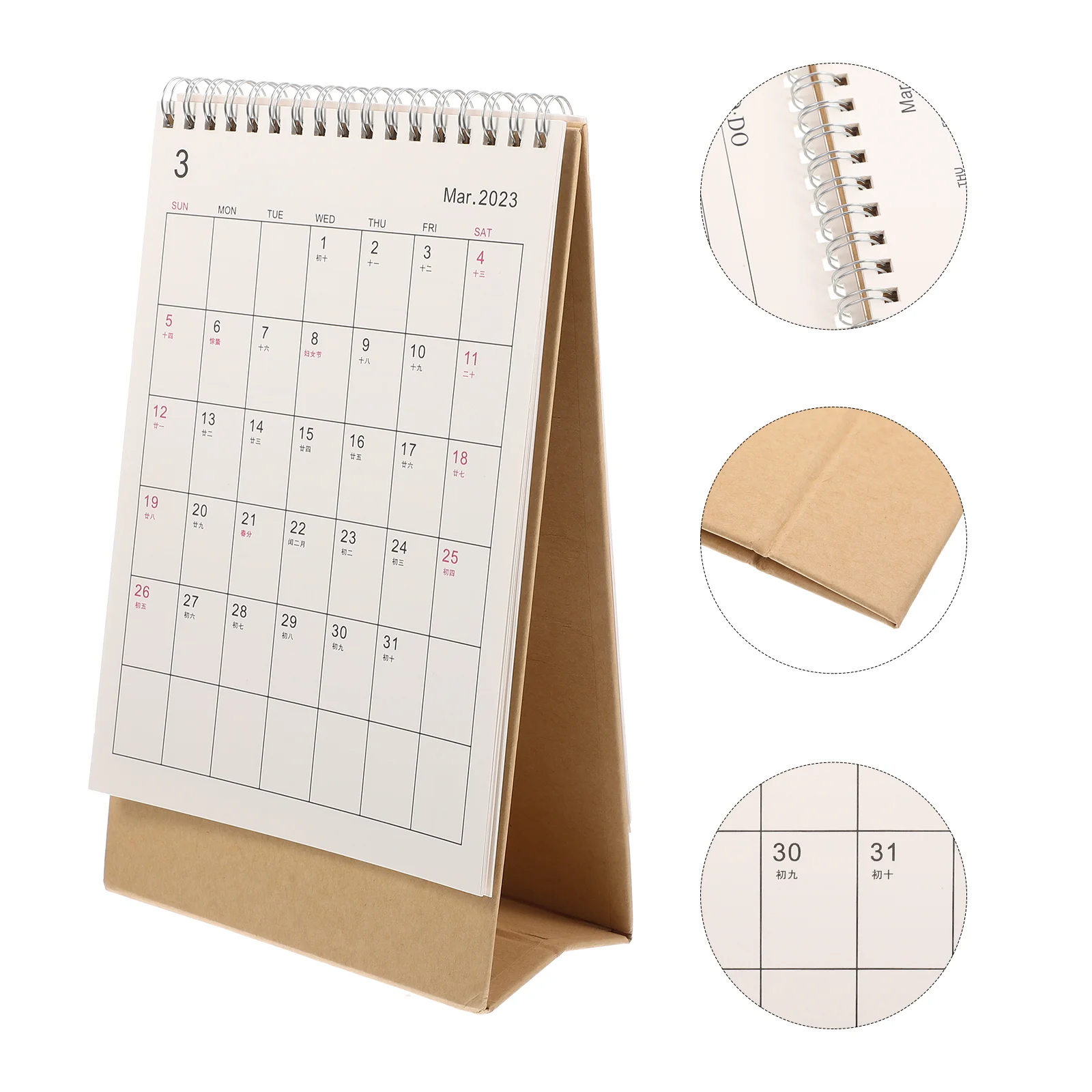 

Calendar 2023 Desk Table Standing Planner 2022 Monthly Pad Yearmini Tabletop Memo Coil New 16 Calendars Do List Tent Spiral Note