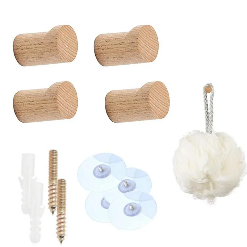 

Modern Minimalist Beech Hook Punch-free Coat Hook Closet Coat Hook Towel Hook Headphone Hook Wall-mounted Coat Hook